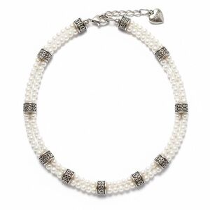 Brighton Lady Jane Scrolled Double-Strand Pearl Necklace